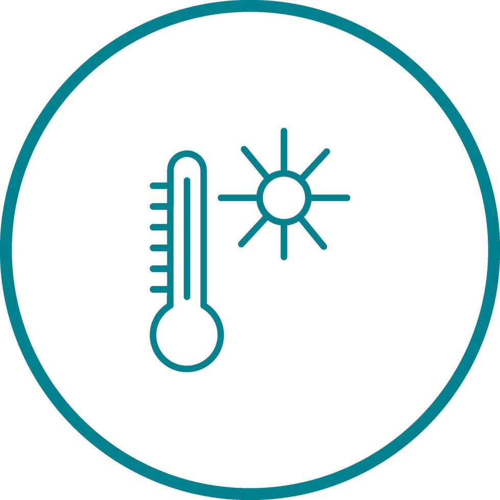 icono de vector de temperatura