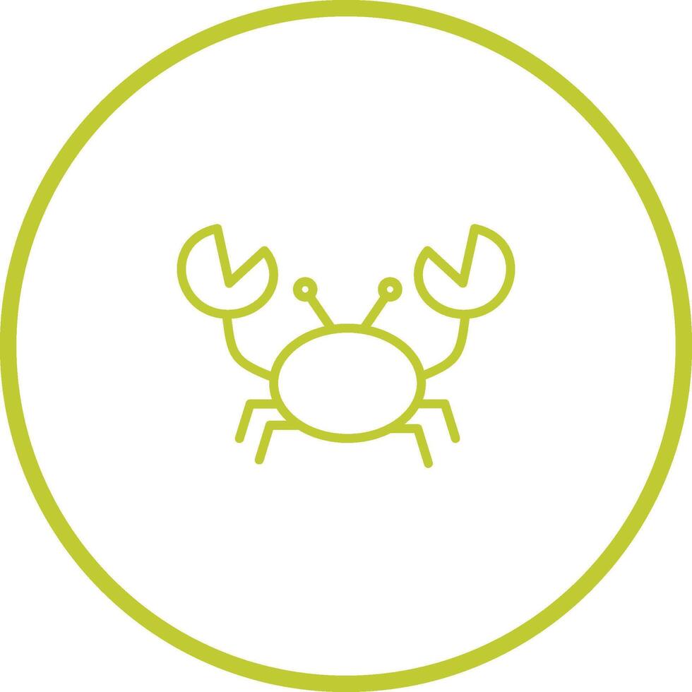icono de vector de cangrejo
