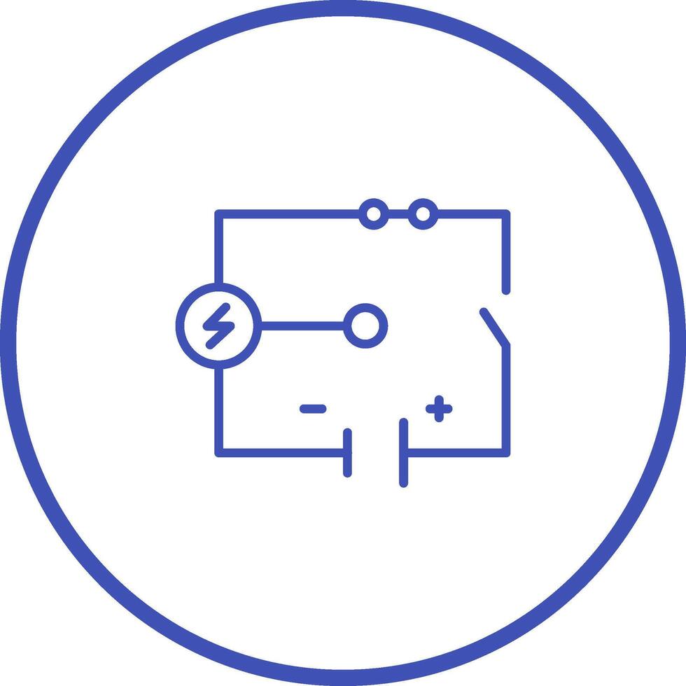 icono de vector de circuito eléctrico