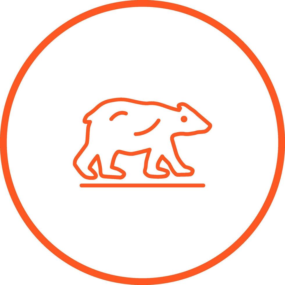 Polar Bear Vector Icon