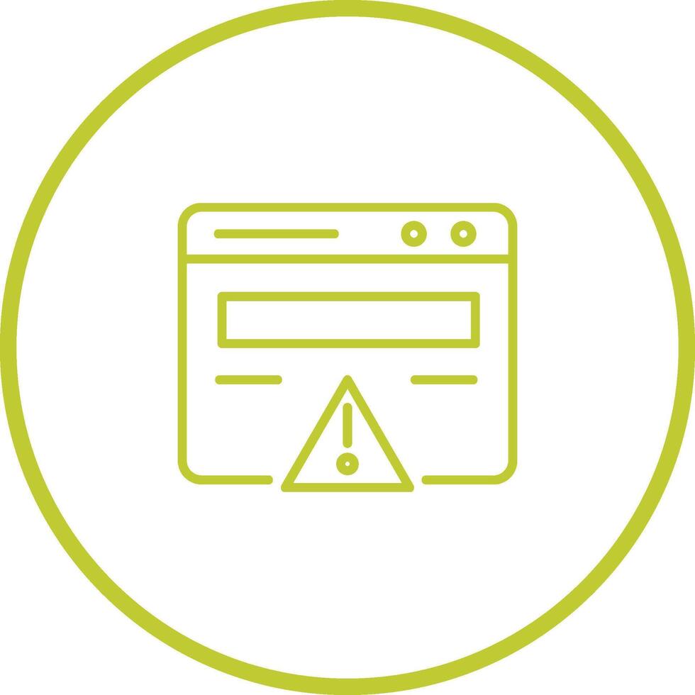 Web Error Vector Icon