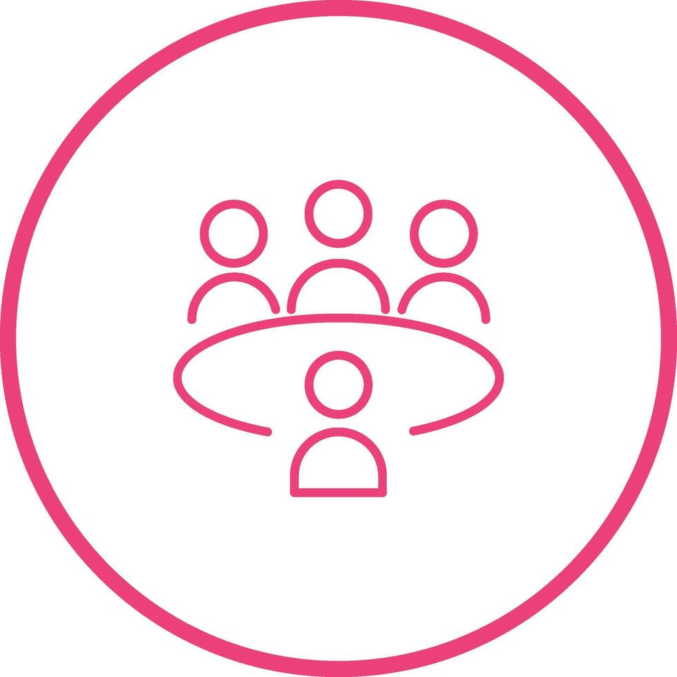 Conference Table Vector Icon