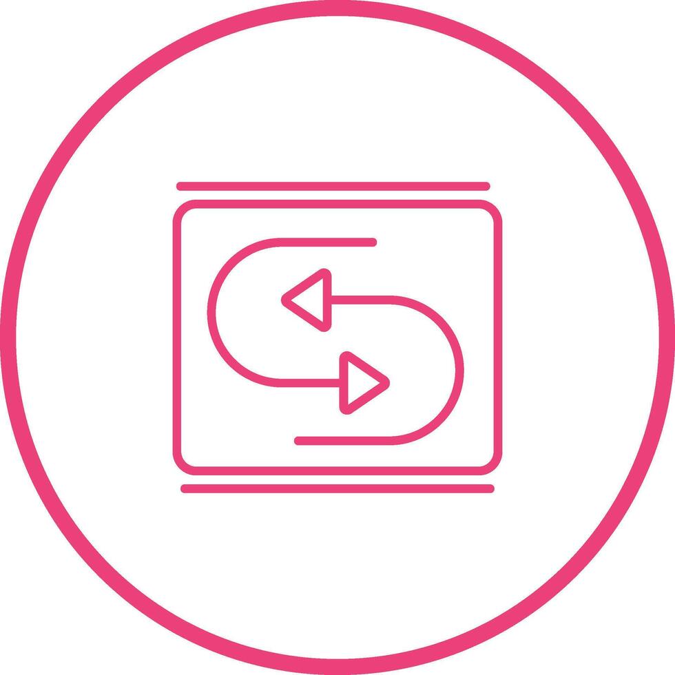 Reverse Arrow Vector Icon