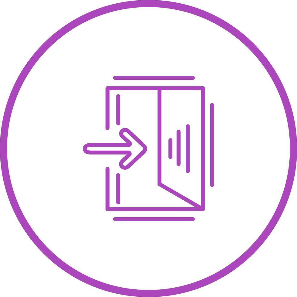 Exit Sign Vector Icon