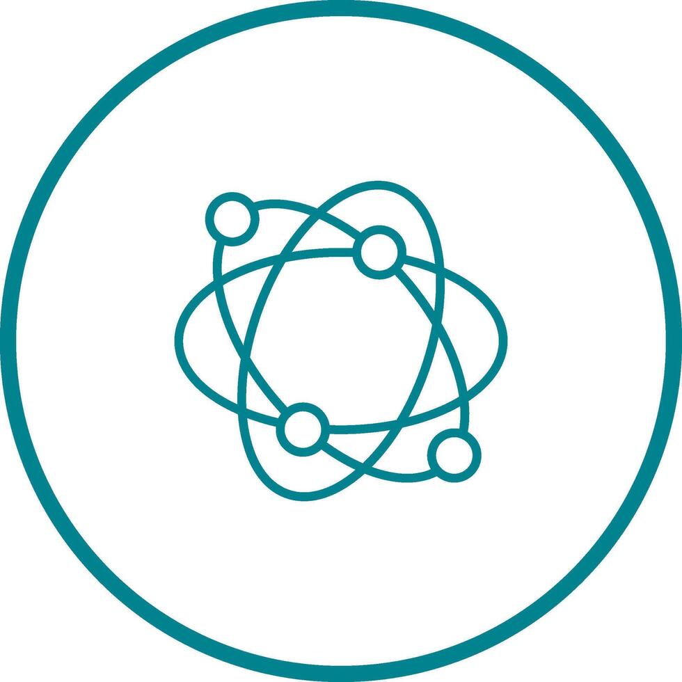 Atomic Structure Vector Icon