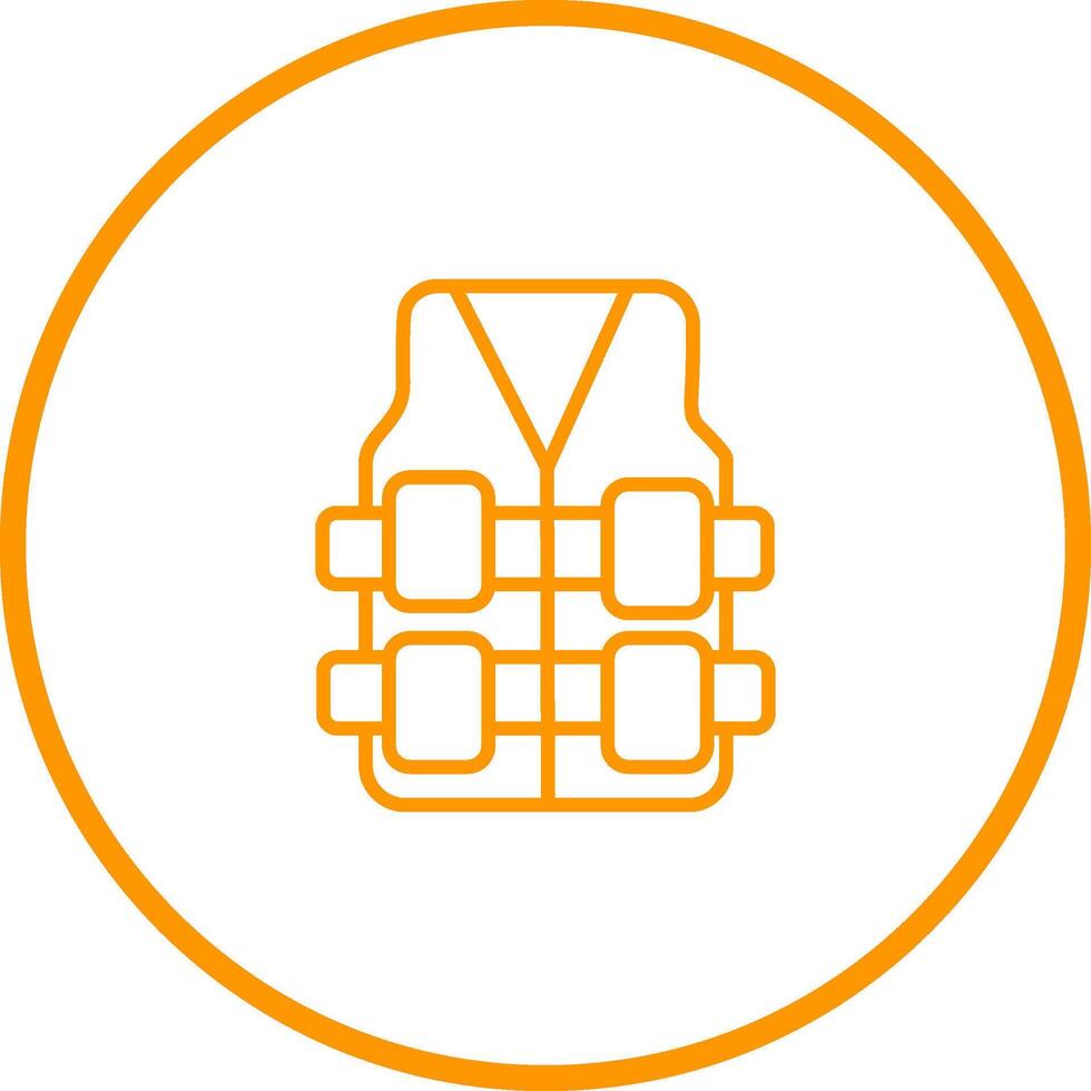 Bullet Proof Vest Vector Icon