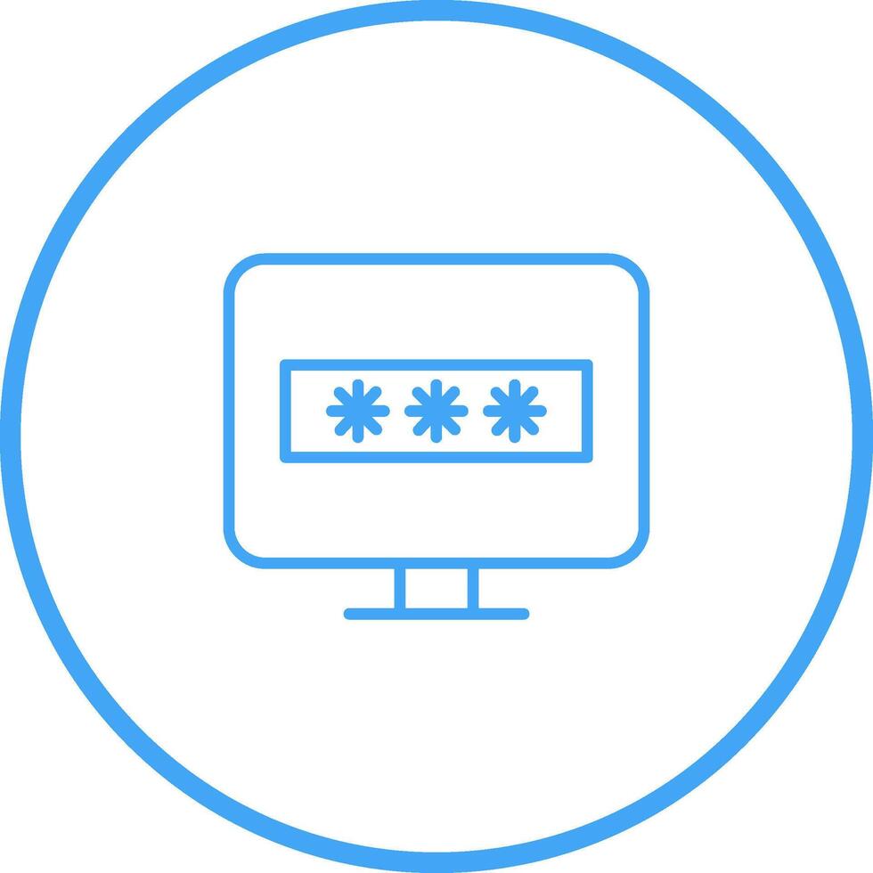 System Password Vector Icon