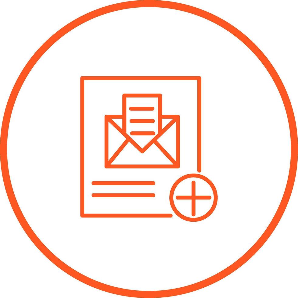 Add Mail Vector Icon