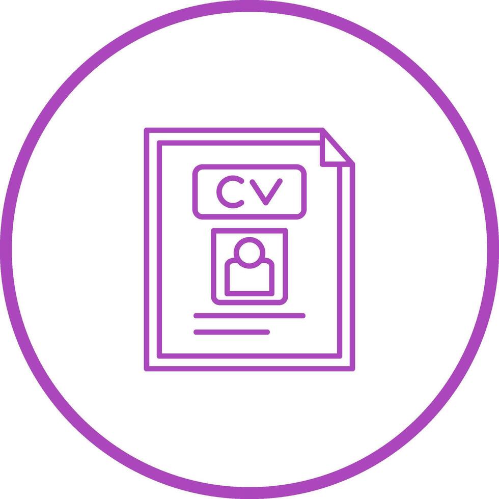 icono de vector de cv