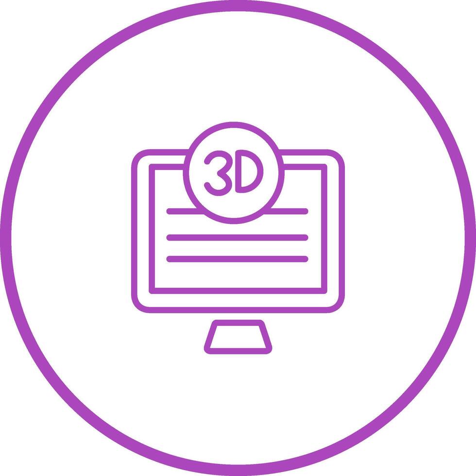 3D Quality Screen Vector Icon