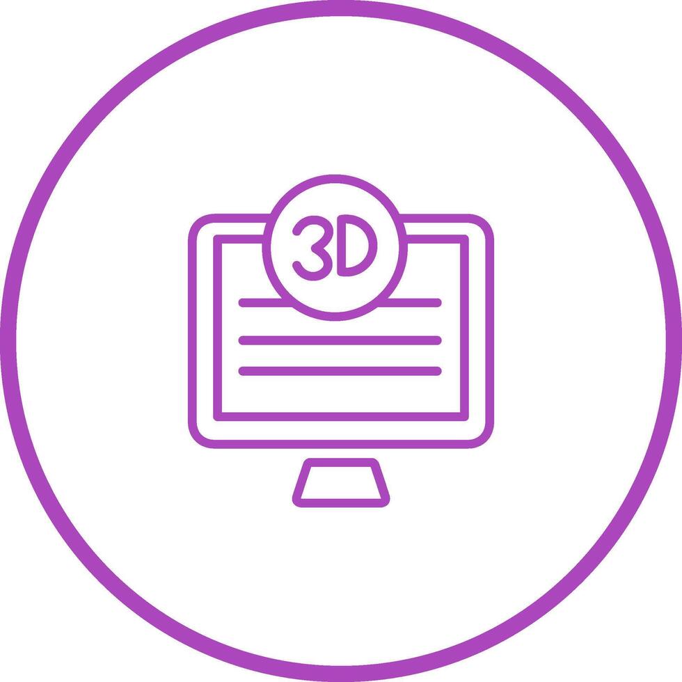 3D Quality Screen Vector Icon