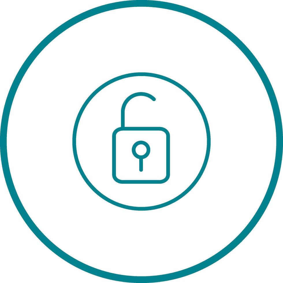 Open Lock II Vector Icon