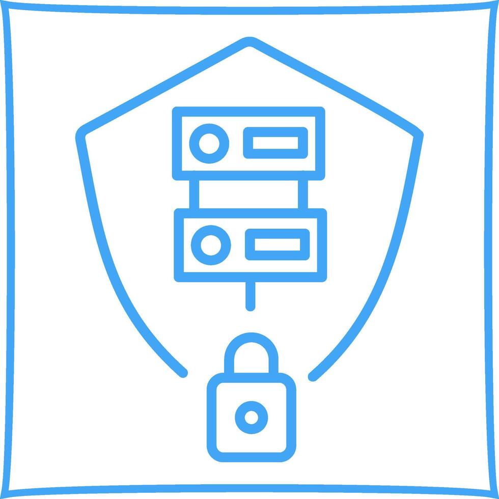 Secure Server Vector Icon