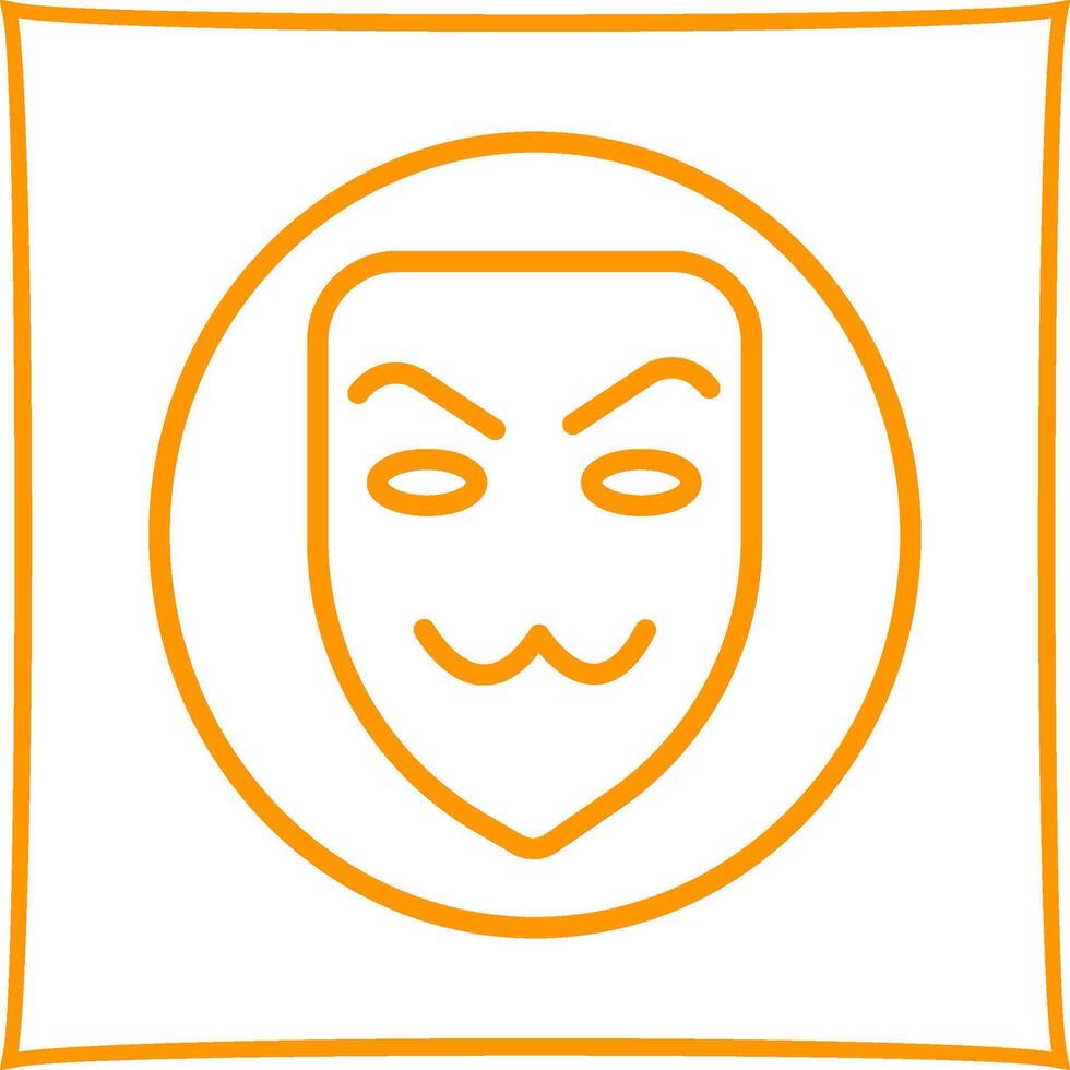 icono de vector de máscara de hacker