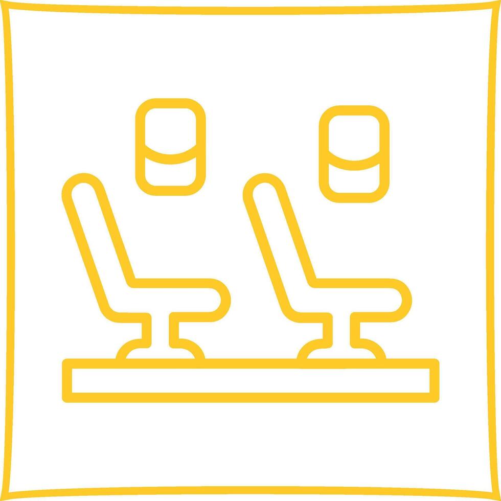 Seats in Plane Vector Icon