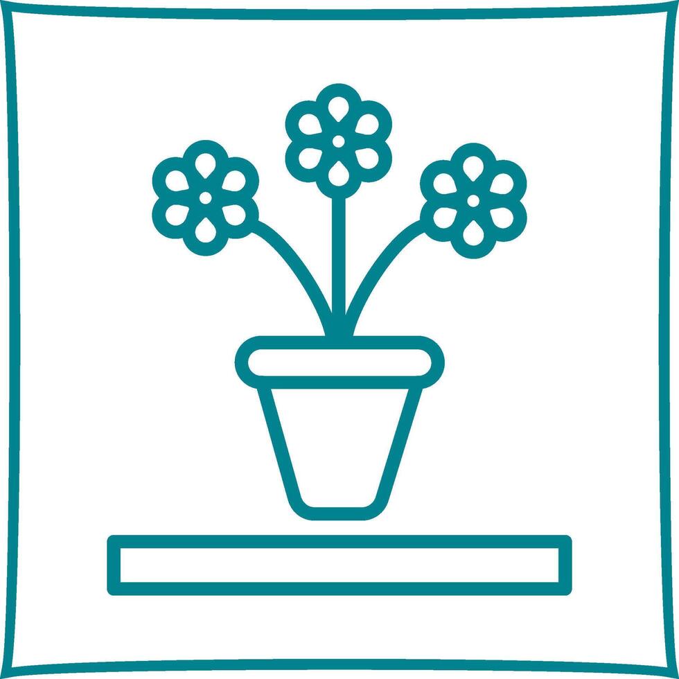 Flower Pot Vector Icon