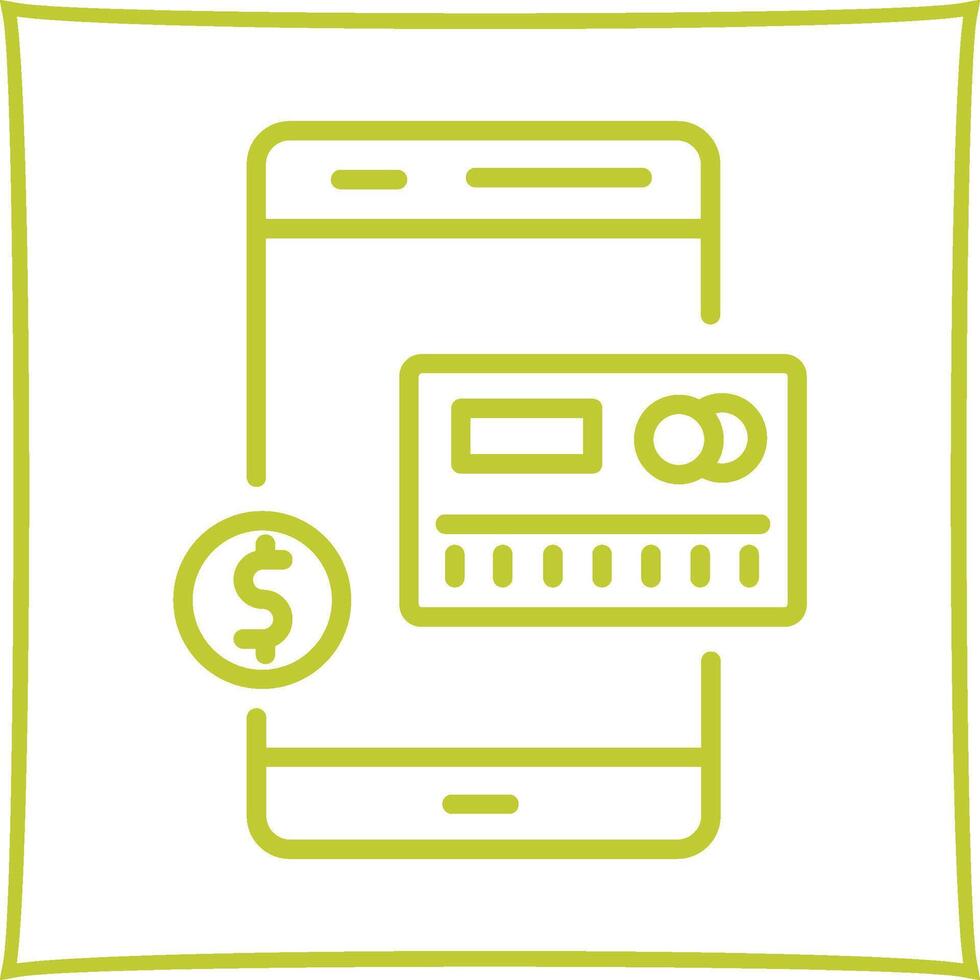 Mobile Banking Vector Icon