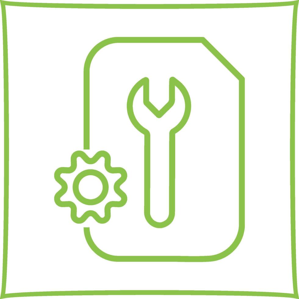 Document Setting Vector Icon