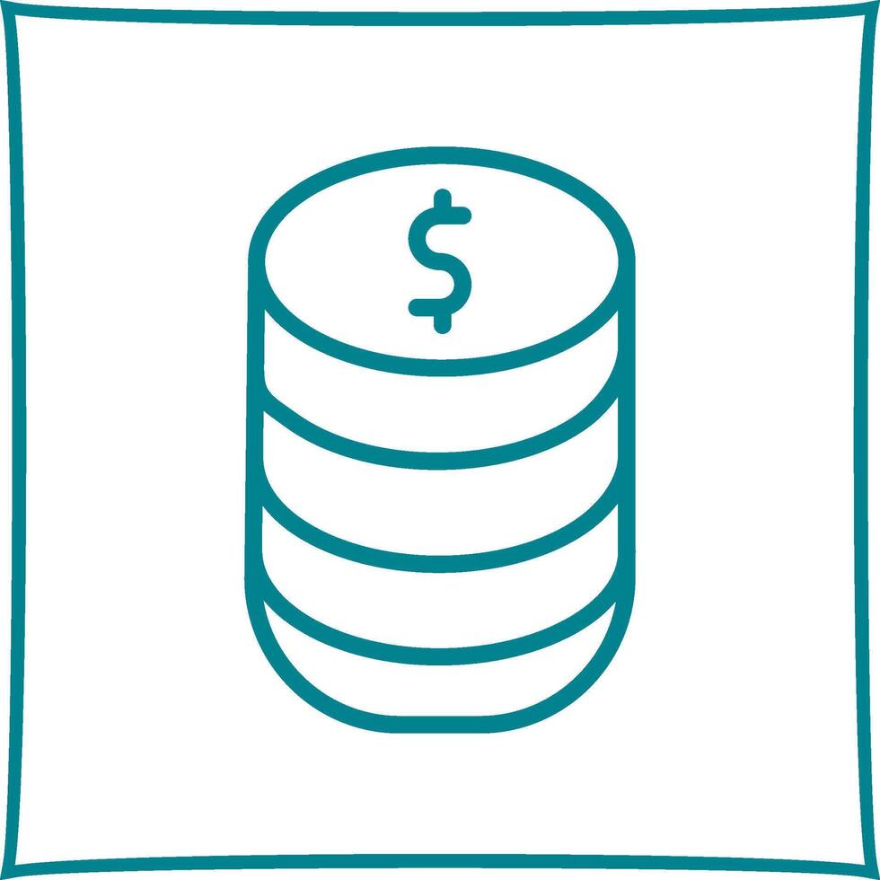 Stack of Coins Vector Icon