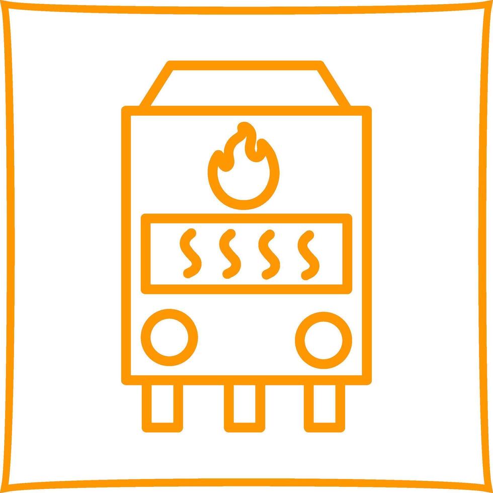 icono de vector de horno de gas