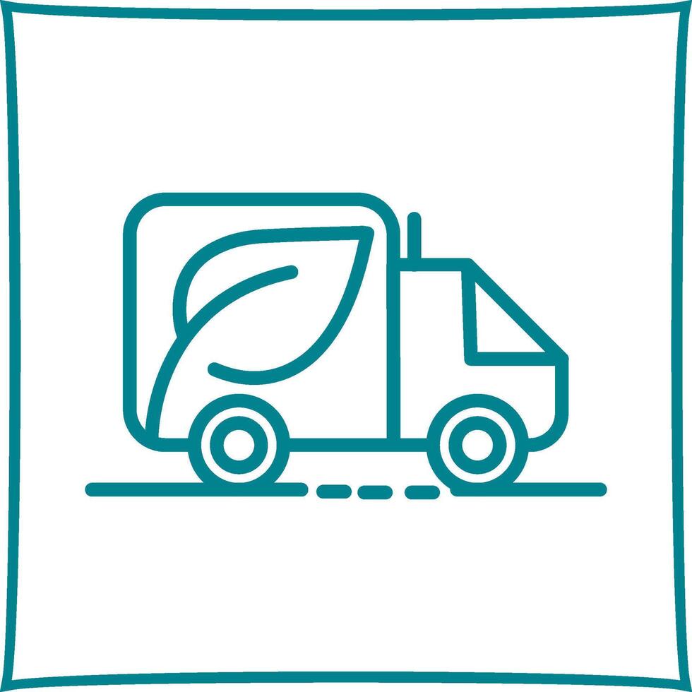 Eco friendly Truck Vector Icon