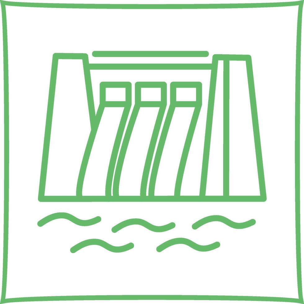 Water Dam Vector Icon