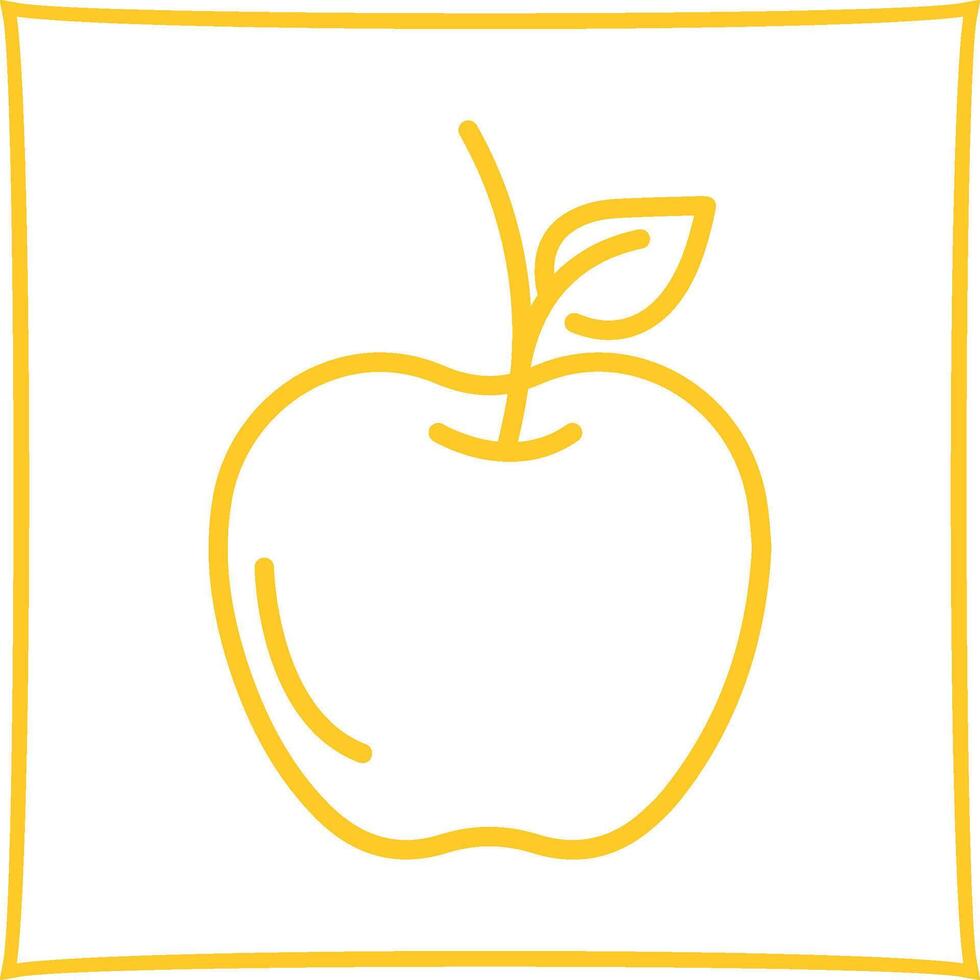 icono de vector de manzana