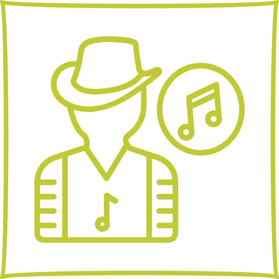 músico vector icono