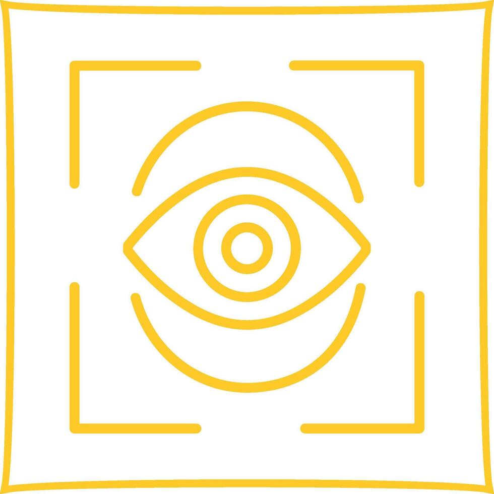 icono de vector de visión