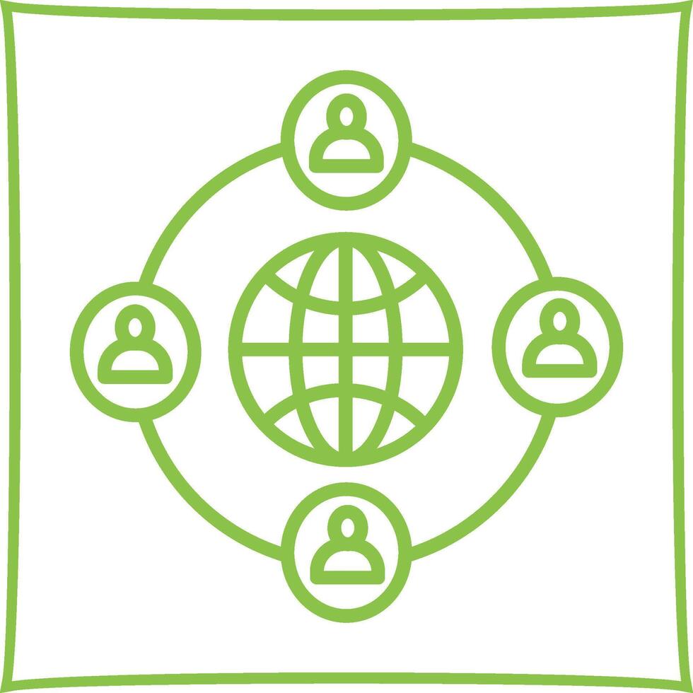 Company Network Vector Icon