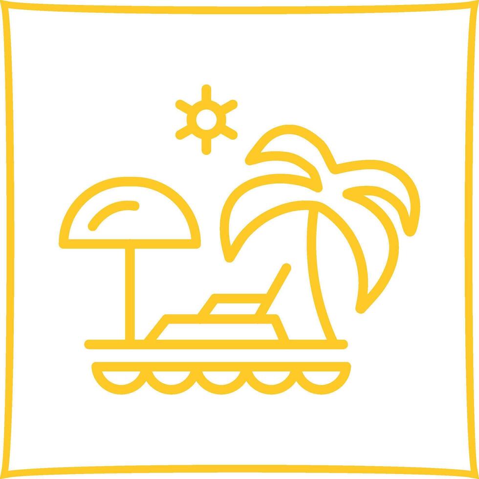 Vacation Spots Vector Icon
