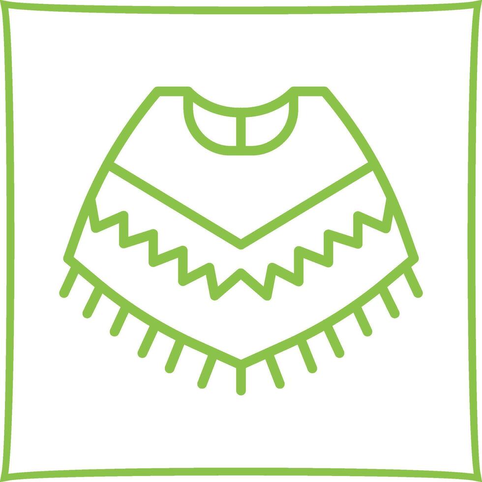 Poncho Vector Icon