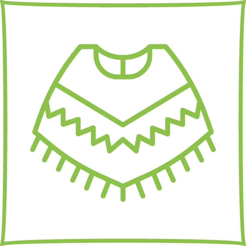 Poncho Vector Icon