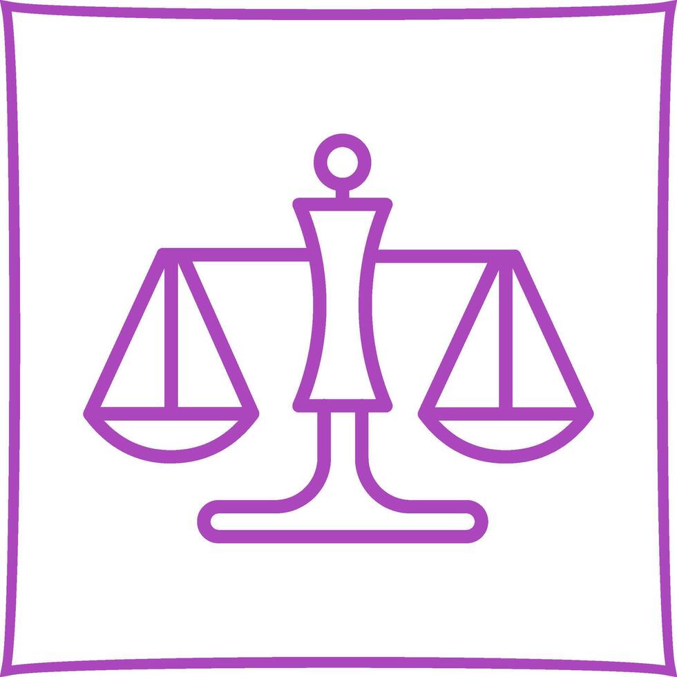 Justice Scale Vector Icon