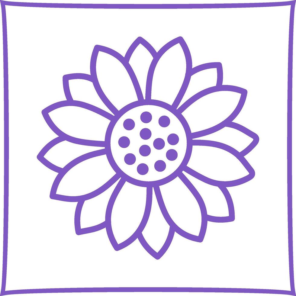 Sunflower Vector Icon