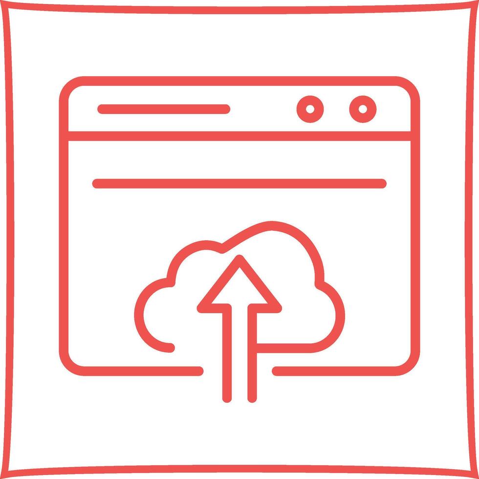 Upload Web Vector Icon