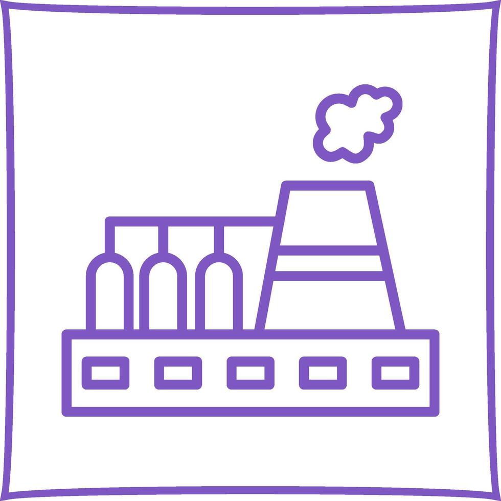 Nuclear Plant Vector Icon