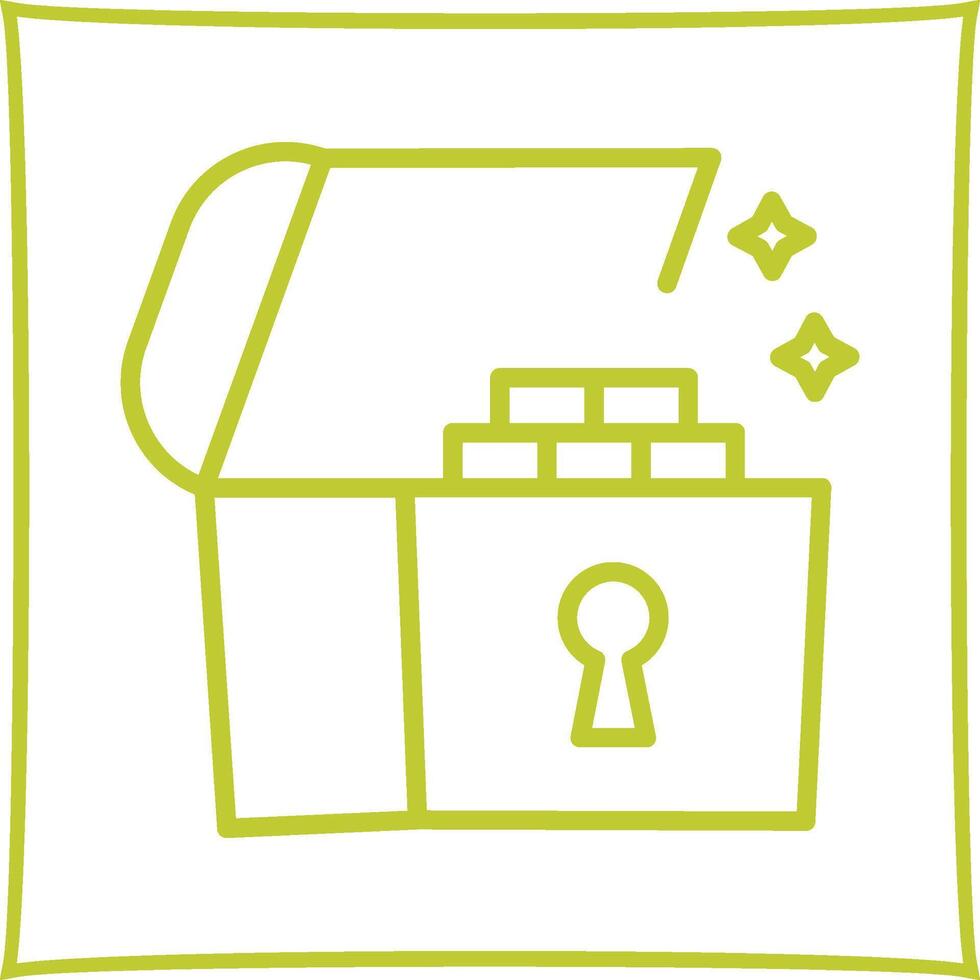 Open Treasure Box Vector Icon