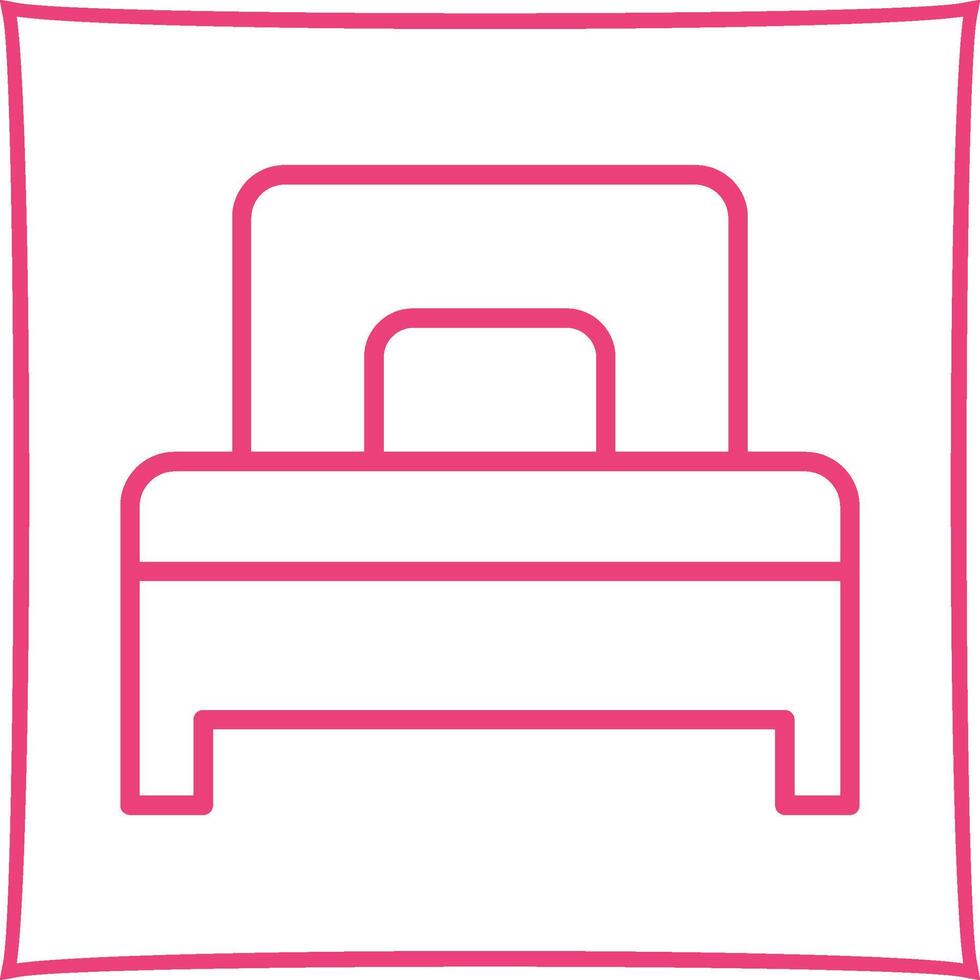 Single Bed Vector Icon