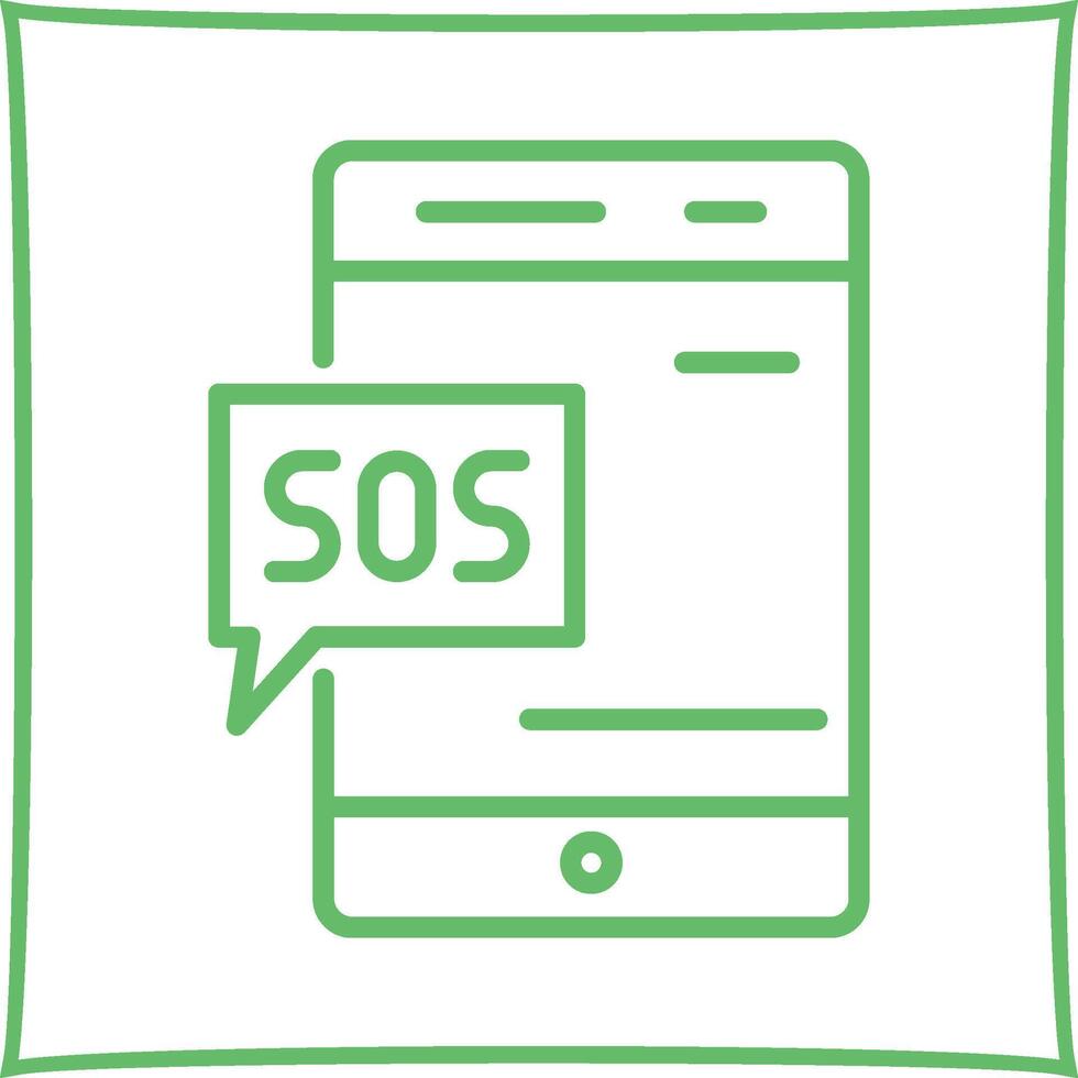 SOS Vector Icon