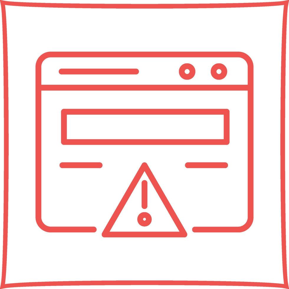 Web Error Vector Icon