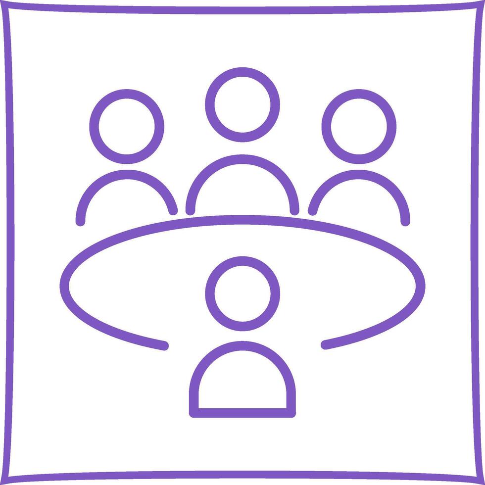 Conference Table Vector Icon