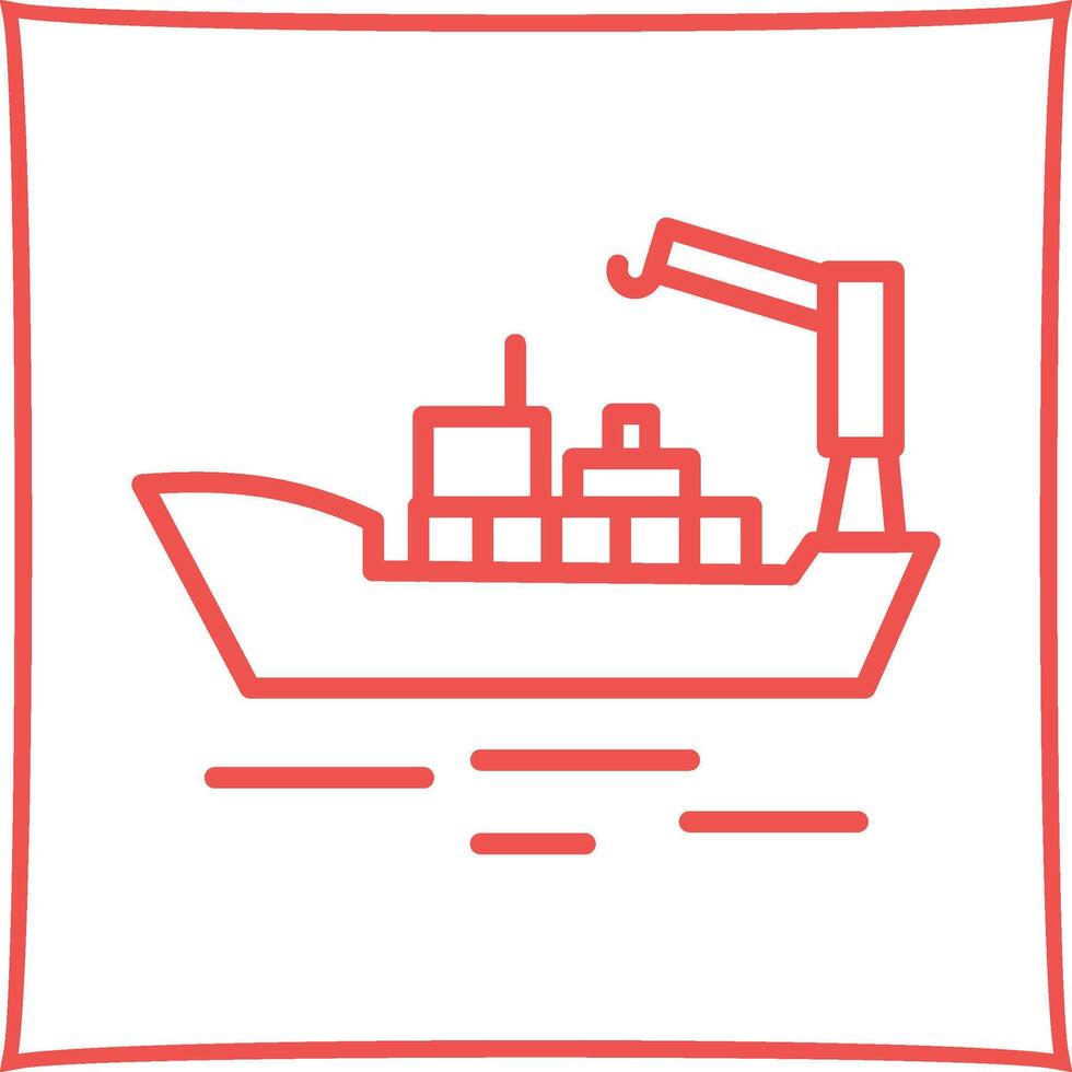 Cargo Ship II Vector Icon