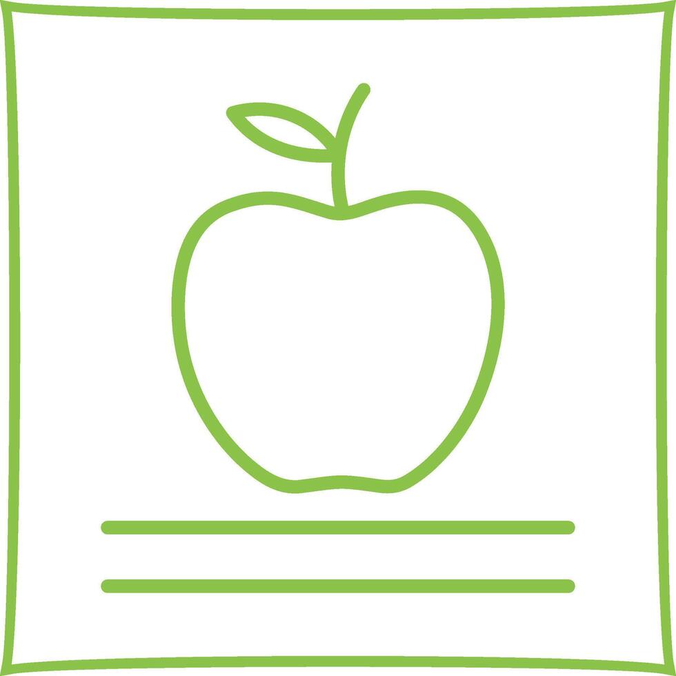 icono de vector de manzana