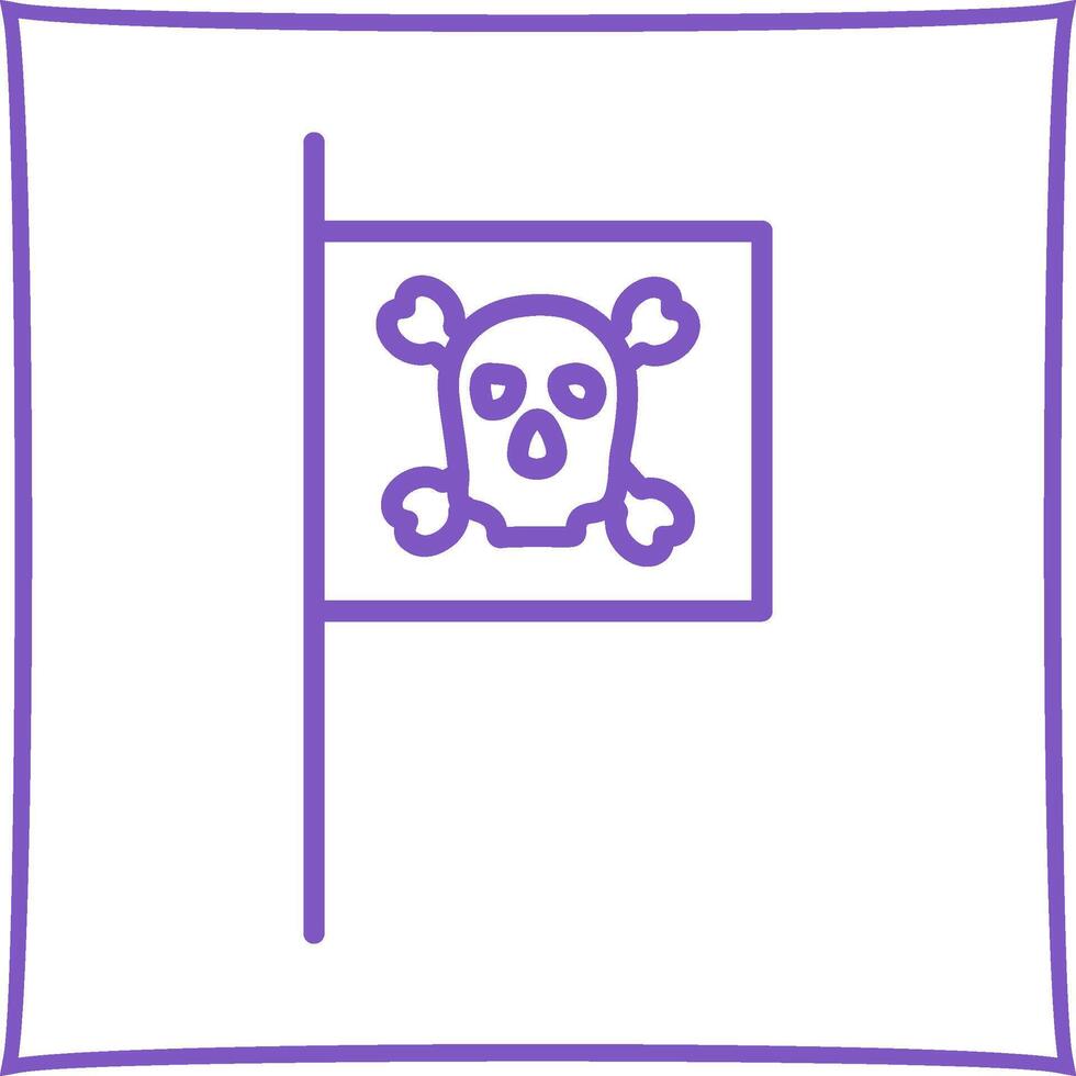 PIrate Flag I Vector Icon