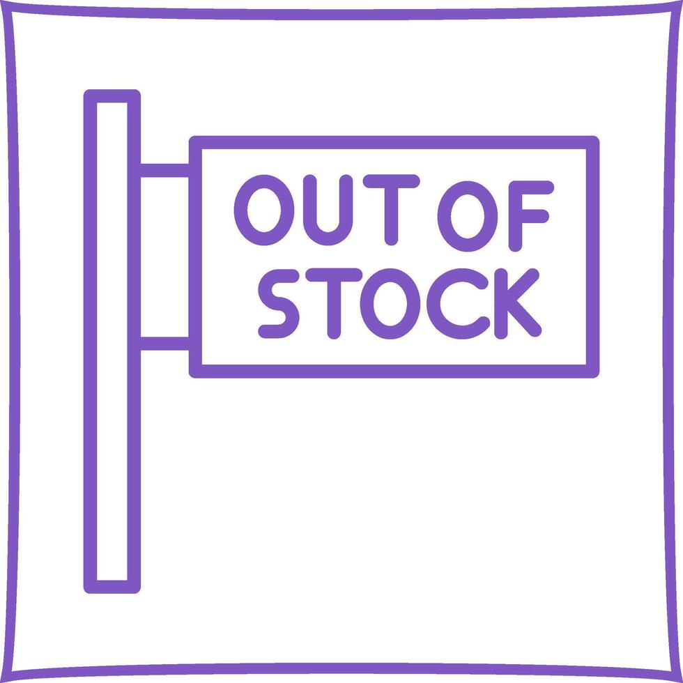 Out of Stock Vector Icon