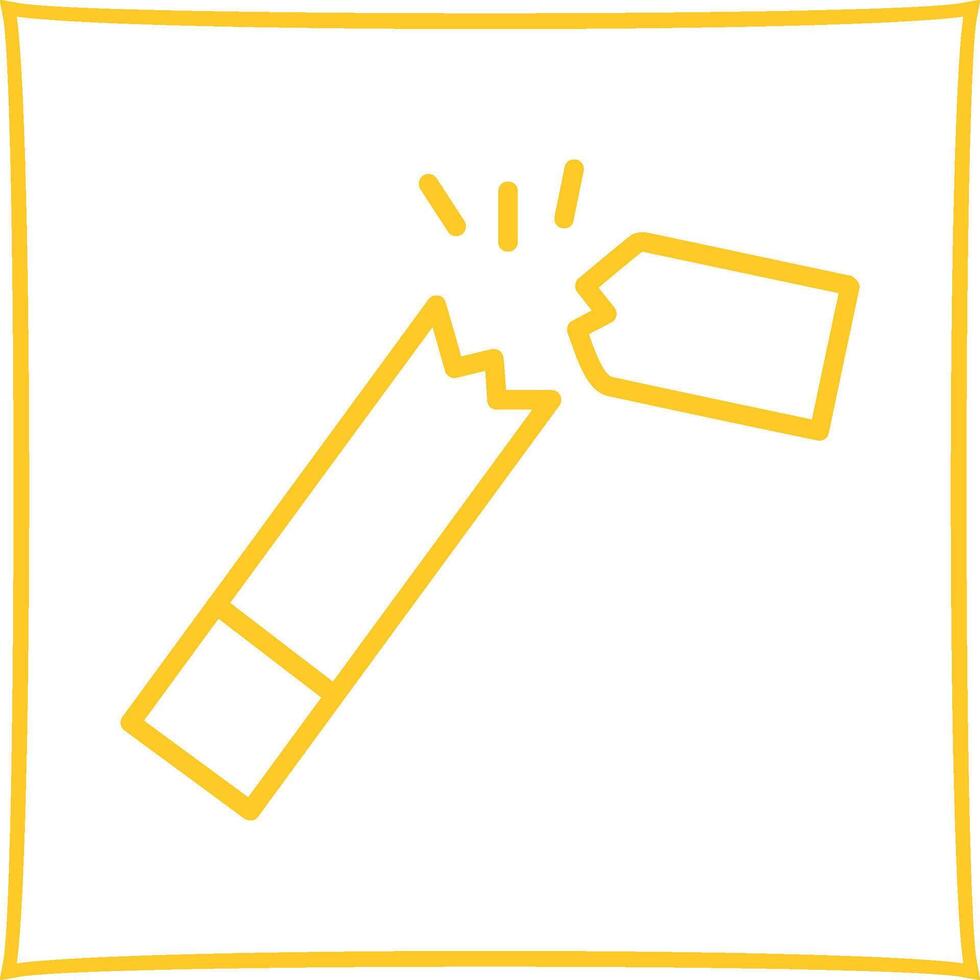 Broken Cigarette Vector Icon