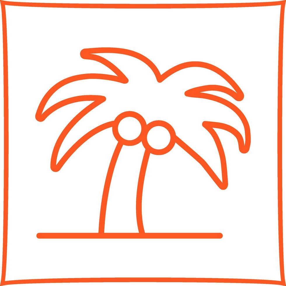 Coconut Tree Vector Icon