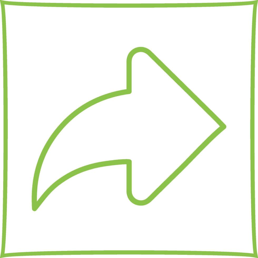 Right Back Arrow Vector Icon