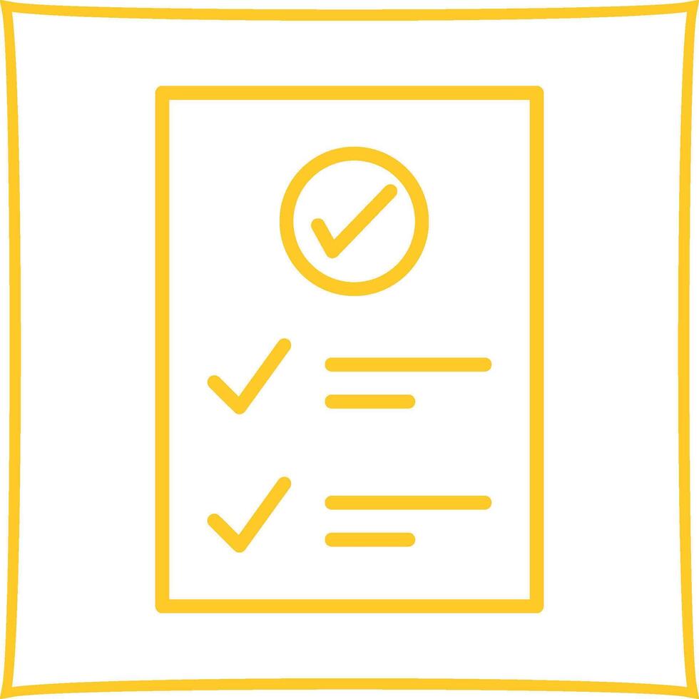 Check Up List Vector Icon